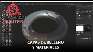 Capas de relleno y materiales en Substance Painter