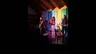 Alexis Tidwell singing Q.U.E.E.N. with Black Diamond at the Black Out Showcase