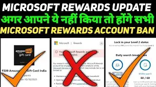Microsoft Rewards Account Ban Problem Solve || Microsoft Rewards Points Not Add || Microsoft Rewards