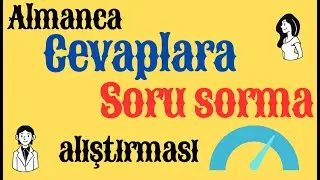 Almanca cevaplara soru sorma alıştırması