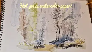 #watercolor painting using #hot press paper #tips!