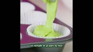 Green cupcakes épinard et brocoli