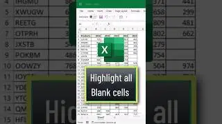 Highlight All Blanks cells using conditional formatting 🥰