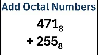 How to Add Octal Numbers
