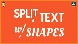 Use Shapes to Split Text DaVinci Resolve