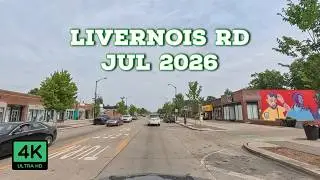 Livernois: Detroit to Ferndale | 4K POV Drive