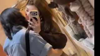 Intense Kiss in Public, GL WLW Couple