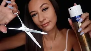 [ASMR] Tingly Haircut Roleplay ✂️ (Brushing, Washing & Scalp Oil Massage)