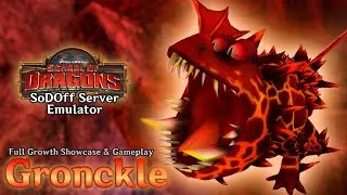 The Gronckle - Full Growth Showcase and Gameplay | School of Dragons (SoDOff Server Emulator)