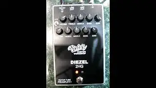 VICTOR CUSTOM WORKSHOP DIEZEL 2HG  TUBE GUITAR preamp 1U RACK demo