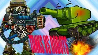 TANKS VS ROBOTS# 2 TANK vs GIANT ROBOT как War robots роботы vs танков битва онлайн видео для детей