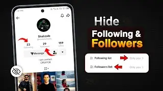 How To Hide Tiktok Following List | How To Hide Followers on Tiktok