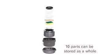 Outdoor cooking set for camping-travel-or picnic