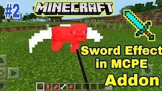 Minecraft sword swipe effect Addon   ||   MCPE  How to add.#2