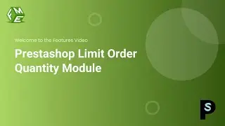 Prestashop Limit Order Quantity Module