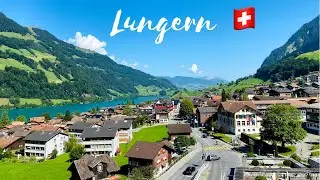 Lungern Village and Lungern Lake | Switzerland🇨🇭| beautiful Walking Tour
