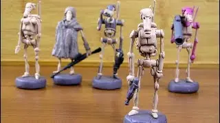 Star Wars battle droids. Modeling Clay
