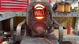 Eagle Rodded Flatback Wait/Walk Pedestrian Crosswalk Signal