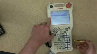 Industrial Robot training with Kawasaki RS007. Introduction to teach pad (TP) buttons. #2