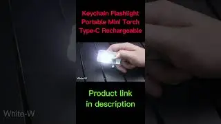 BORUiT V10 EDC Keychain Flashlight Portable Mini Torch Type-C Rechargeable.  #productivity