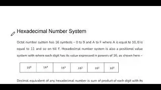 Number System-2 Binary Octal Hexadecimal || Computer Fundamental