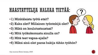 Työhaastattelu (B1) | Opi suomea Katan kanssa