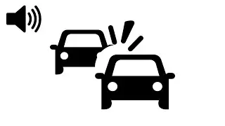 Сar crashes sounds - (sounds of sudden braking, hard collision, broken cars)