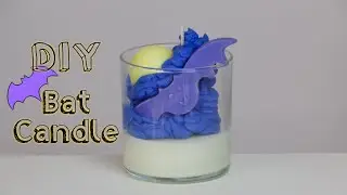 DIY Halloween Bat Candle