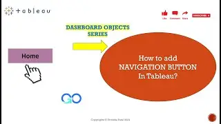 How to create a NAVIGATION BUTTON in Tableau? Add Textual or Image Button in Dashboard?