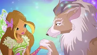 Flora bonds with Amarok | Winx Club Clip