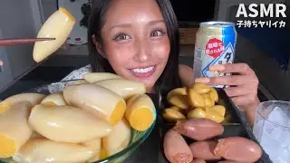 【ASMR】ぷちぷち子持ちヤリイカ🦑明太ヤリイカ🦑食べ比べしてみた‼︎