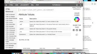 Hyperlinks and the Target Attribute