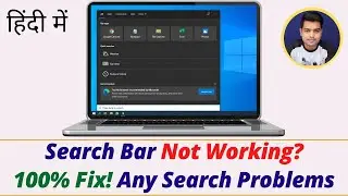 How to Fix Search Bar Not Working in Windows 10 (10 Easiest Ways) |Fix Can't Type Windows Search Bar