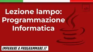 Introduzione alla programmazione informatica [JAVA TUTORIAL]