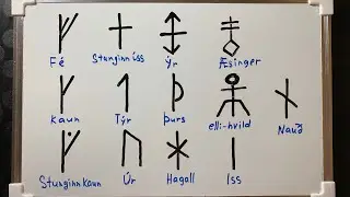 ICELANDIC RUNES ⚫️ Black Row ⚫️