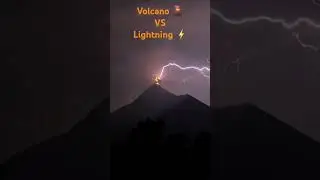 Volcano VS Lightning   #news #nature #power #love