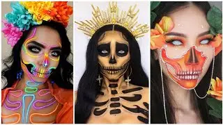 MAQUILLAJE CATRINA MEXICANA 2024 | Mexican sugar skull makeup 💀