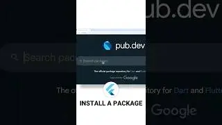 How to install a package in your Flutter project - quick tip ⏱️