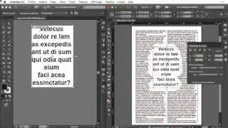 Wrapping text around another big text shape