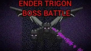 Minecraft Ender Trigon Boss Fight ( 1.19.3 Mod )