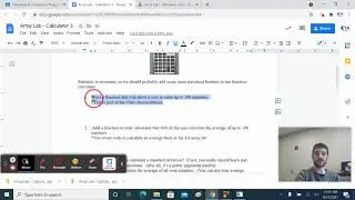 Computer Programming - Arrays and Functions