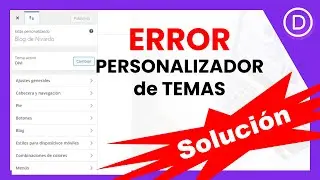 🔴 ERROR - Personalizador de Temas no cambia con TEMA DIVI 👉 Solución