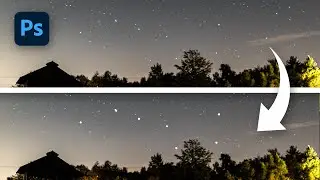 Make constellations POP in photos with Photoshop - super easy!