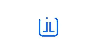 Double L logo preloader Lottie JSON animation