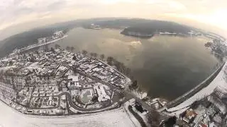 GoPro HD2 embarquée sur cerf-volant à Bouzey, 26.01.13