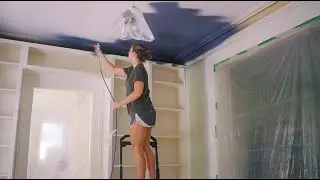 Single mom DIY library makeover