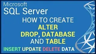 How to Create Alter and drop database in postgresql - Insert Update Delete Query Tutorial - sql