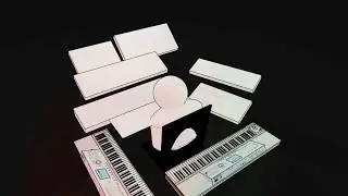 Marc JX8P - Blender projection mapping test 1