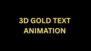 3D Gold Zoom Text Animation using HTML & CSS  