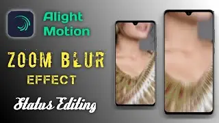 How to add Zoom blur Effect in Alight Motion !! Photo shake Effect Kaise Lagayen